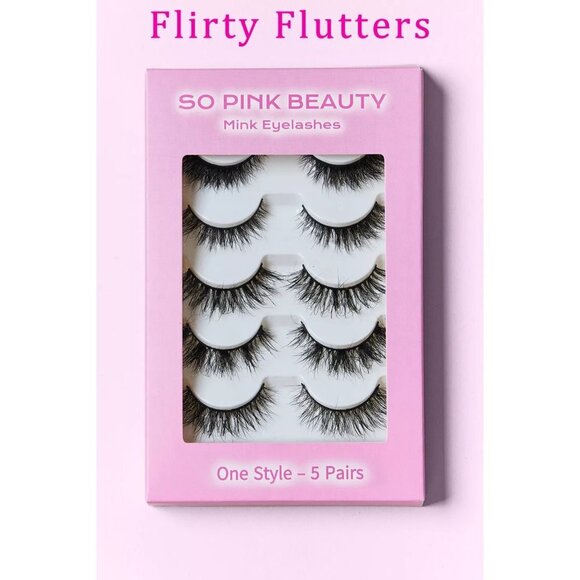 SO PINK BEAUTY Mink Eyelashes 5 Pairs - Picture 2 of 3
